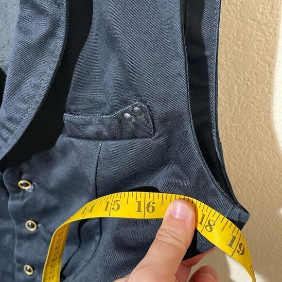 Diesel Navy  Button-Up Vest - Picture 7 of 7